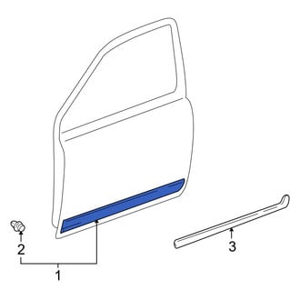 Toyota OE - Front Right Lower Door Molding