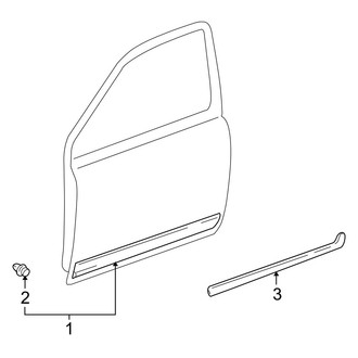 Toyota OE - Door - Exterior Trim (2 Doors Sedan)