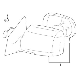 Toyota OE - Door - Outside Mirrors (2 Doors Sedan)
