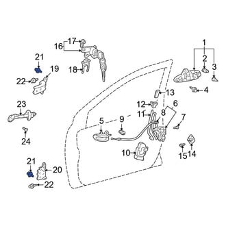 Toyota OE - Front Door Hinge Bolt