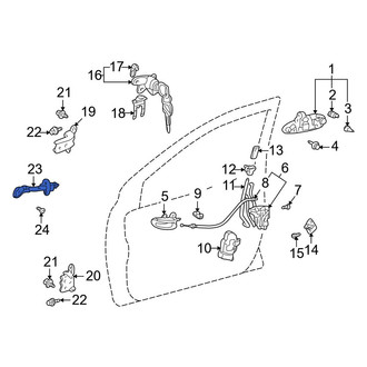 Toyota OE - Front Left Door Check
