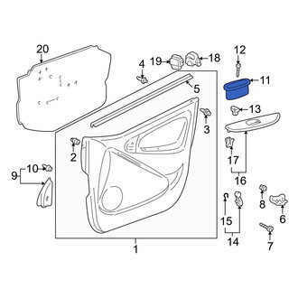 Toyota OE - Rear Right Door Trim Panel Pocket
