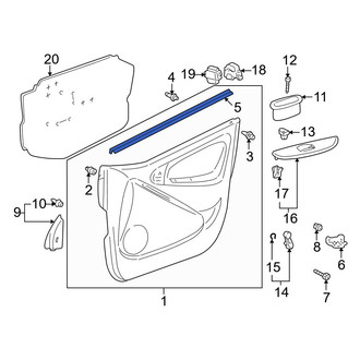 Toyota OE - Front Left Door Seal
