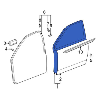 Toyota OE - Front Right Door Shell