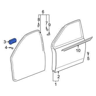 Toyota OE - Front Left Door Panel Insulation