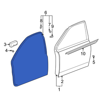 Toyota OE - Front Left Door Seal