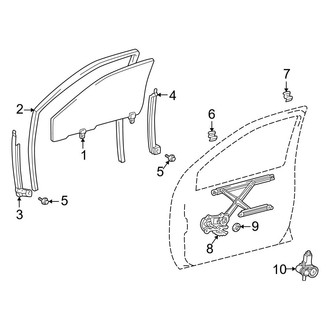 Toyota OE - Front Door - Glass & Hardware (4 Doors)