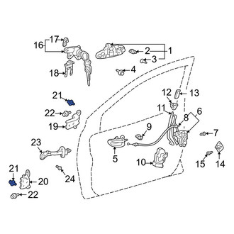 Toyota OE - Front Door Hinge Bolt