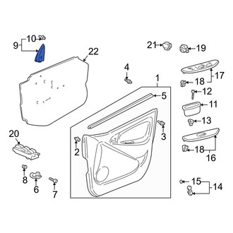 Toyota OE - Front Right Door Mirror Cover