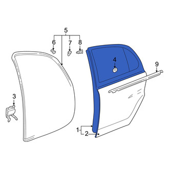 Toyota OE - Front Left Door Shell