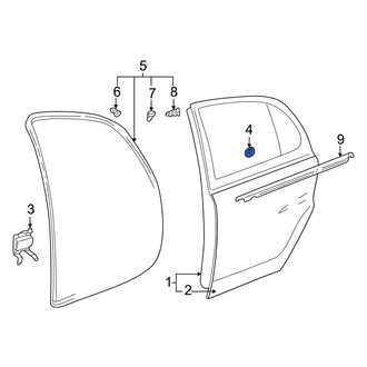Toyota OE - Rear Left Door Access Cover