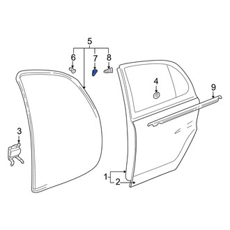 Toyota OE - Door Seal Clip