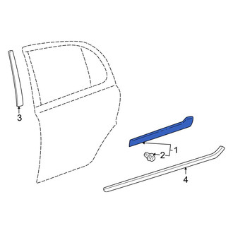 Toyota OE - Rear Left Lower Door Molding