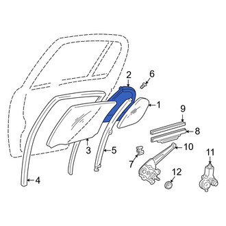 Toyota OE - Rear Left Door Seal