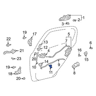 Toyota OE - Door Latch Cable Clamp