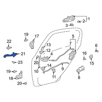 Toyota OE - Rear Left Door Check