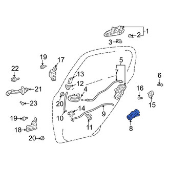 Toyota OE - Rear Left Door Lock Actuator Motor