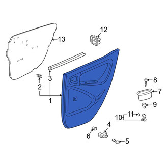 Toyota OE - Front Left Inner Door Interior Trim Panel