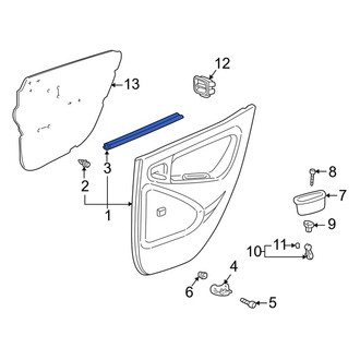 Toyota OE - Rear Right Door Seal