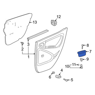 Toyota OE - Front Right Door Trim Panel Pocket
