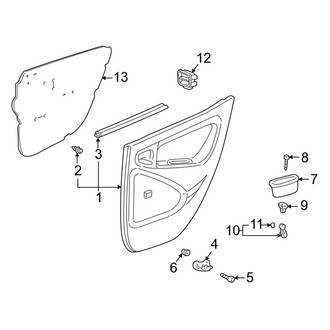 Toyota OE - Rear Door - Interior Trim (4 Doors)