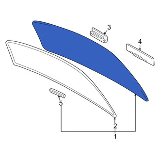 Toyota OE - Rear Back Glass