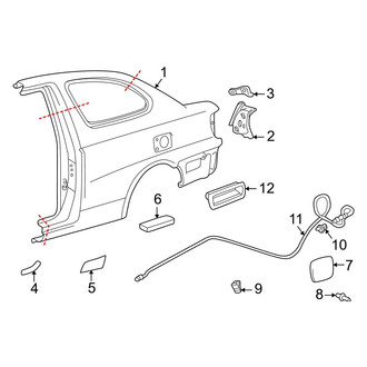Toyota OE - Quarter Panel & Components (2 Doors Sedan)