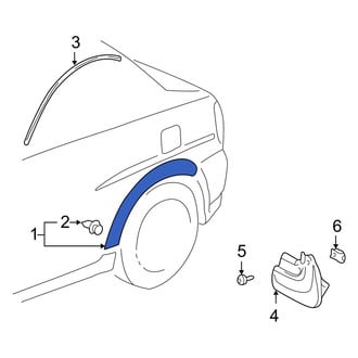 Toyota OE - Rear Left Wheel Arch Molding
