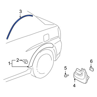 Toyota OE - Rear Right Fender Flare