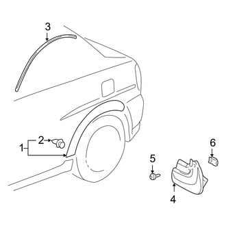 Toyota OE - Quarter Panel - Exterior Trim (2 Doors Sedan)