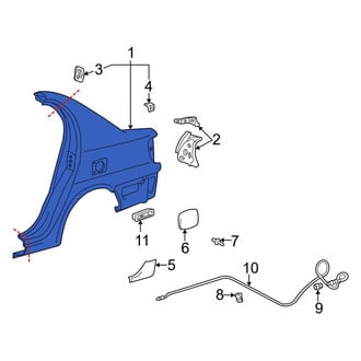Toyota OE - Rear Left Quarter Panel