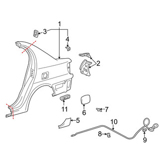 Toyota OE - Quarter Panel & Components (4 Doors)