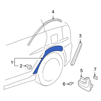Toyota OE - Rear Left Wheel Arch Molding