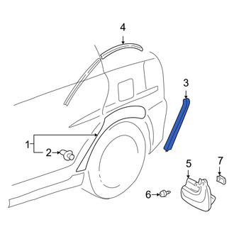 Toyota OE - Rear Left Fender Flare