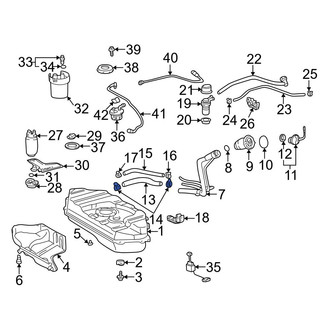 Toyota OE - Upper Fuel Filler Hose Clamp