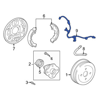 Toyota OE - Rear ABS Wheel Speed Sensor