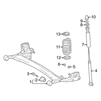 Toyota OE - Rear Suspension - Suspension Components