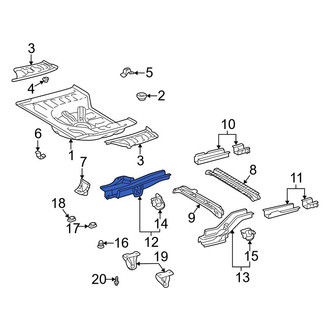 Toyota OE - Rear Right Floor Side Rail