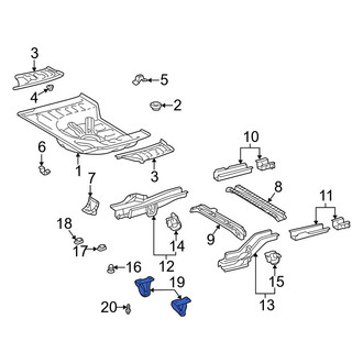 Toyota OE - Rear Right Tow Hook