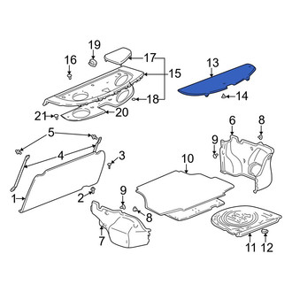 Toyota OE - Rear Deck Lid Trim
