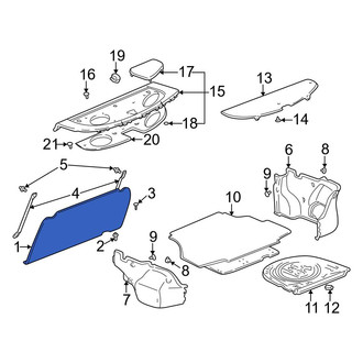 Toyota OE - Rear Partition Panel