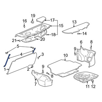 Toyota OE - Rear Left Trunk Trim Panel