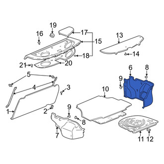 Toyota OE - Rear Right Trunk Trim Panel