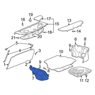 Toyota OE - Rear Left Trunk Trim Panel