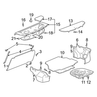 Toyota OE - Rear Body & Floor - Interior Trim (With Fixed Rear Seat)