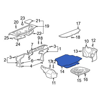 Toyota OE - Rear Trunk Mat
