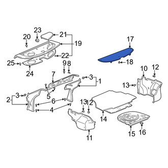 Toyota OE - Rear Deck Lid Trim