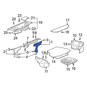 Toyota OE - Rear Right Partition Panel