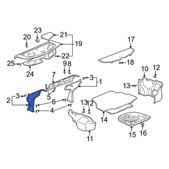Toyota OE - Rear Left Partition Panel