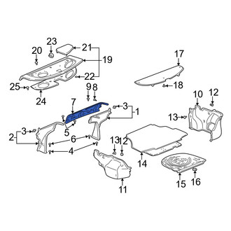 Toyota OE - Rear Partition Panel